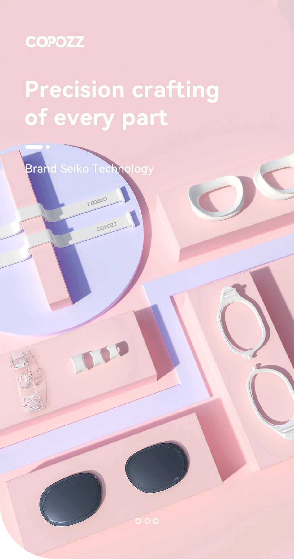 COPOZZ Myopia Swimming Goggles Men Women Adult Swim Goggle Professional Anti Fog Pool Swimming Glass Diopter Zwembril -1.5 to -7