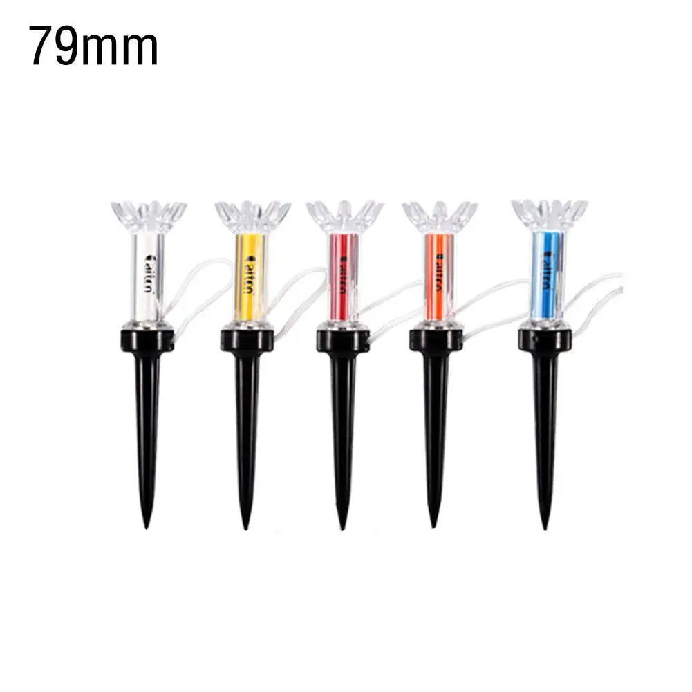 5pcs/set 79/90mm Magnetic Plastic Golf Tee Set Plastic Step Down Golf Ball Tee Holder Golf Training Practice Tees Accessories