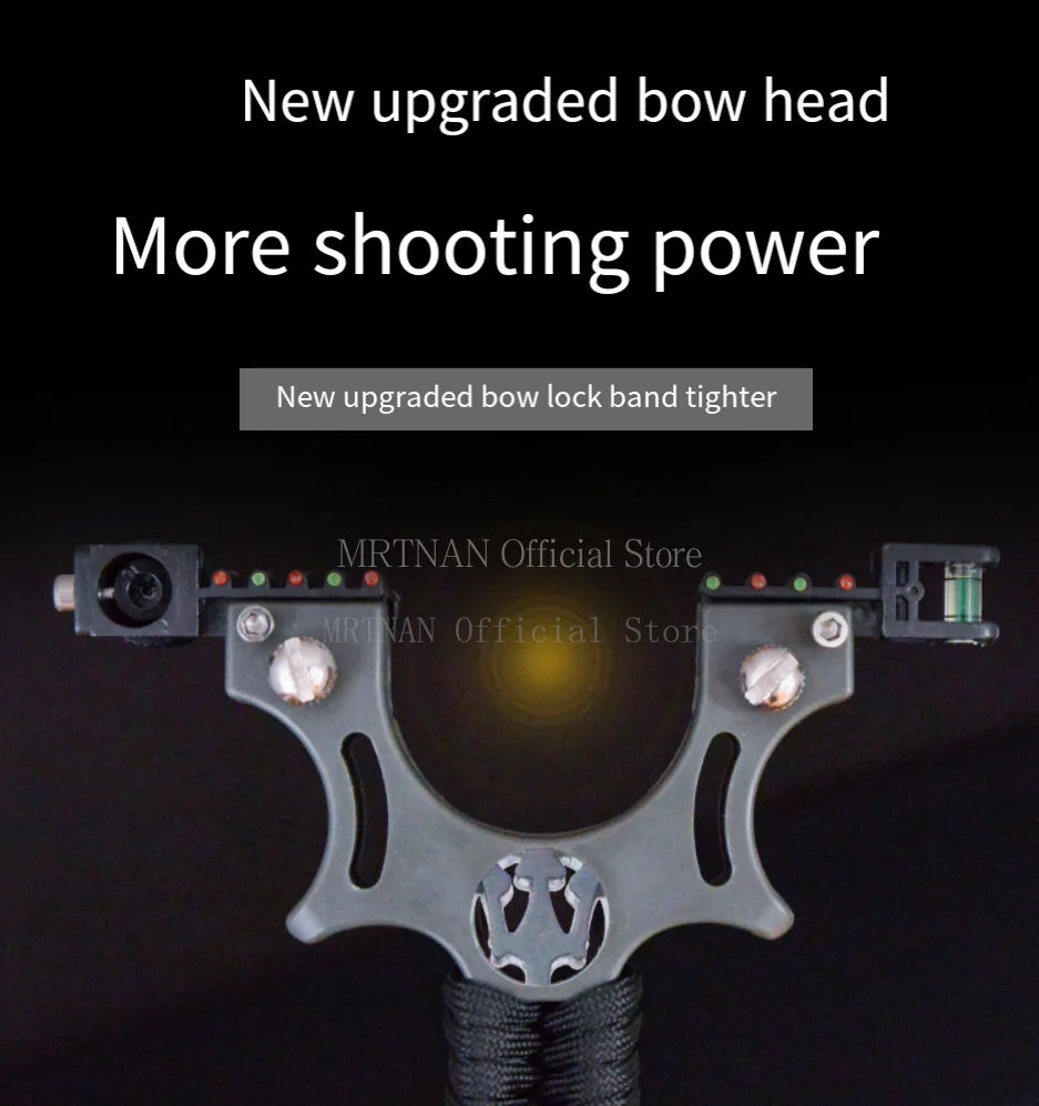 High-power Hunting Laser Resin Slingshot with Rubber Band Outdoor Sports Hunting Shooting Catapult