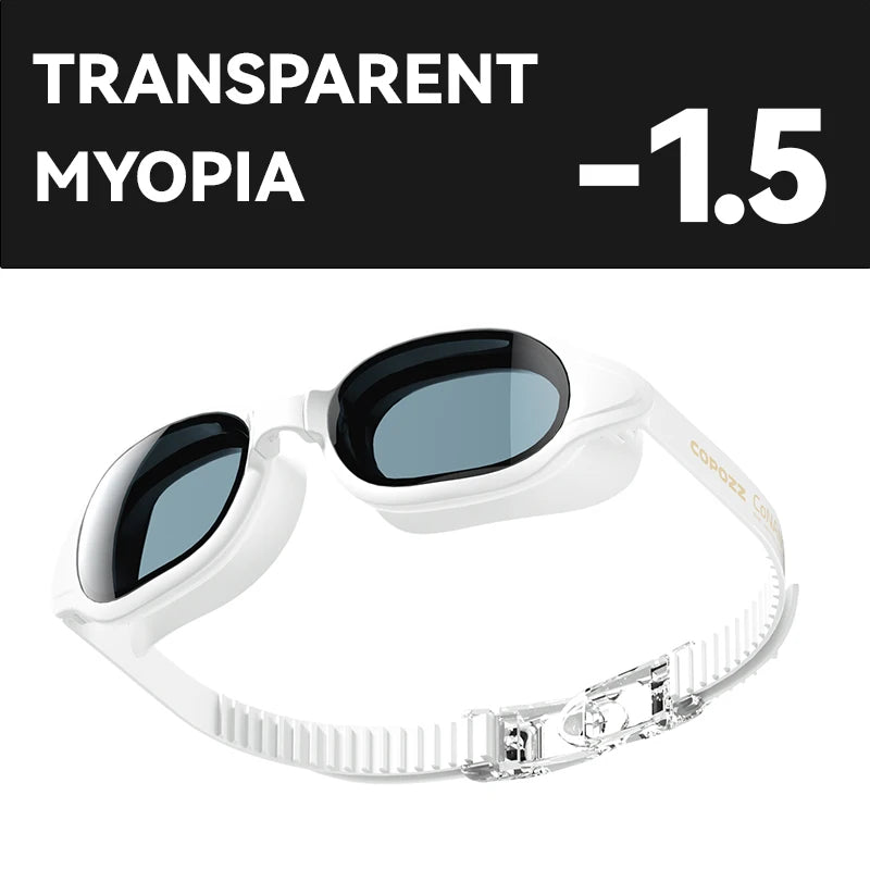 COPOZZ Myopia Swimming Goggles Male Female Adult Swim Goggle CoNANO Imported Anti Fog Pool Swimming Glasses Eyewear -1.5 to -7