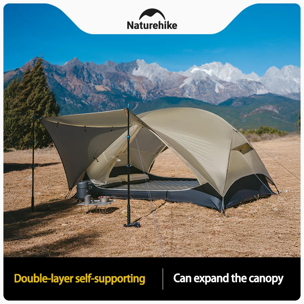 Naturehike Mongar UL 2 Person Backpacking Tent 15D Ultralight Travel Tent Waterproof Hiking Survival Outdoor Camping Tent