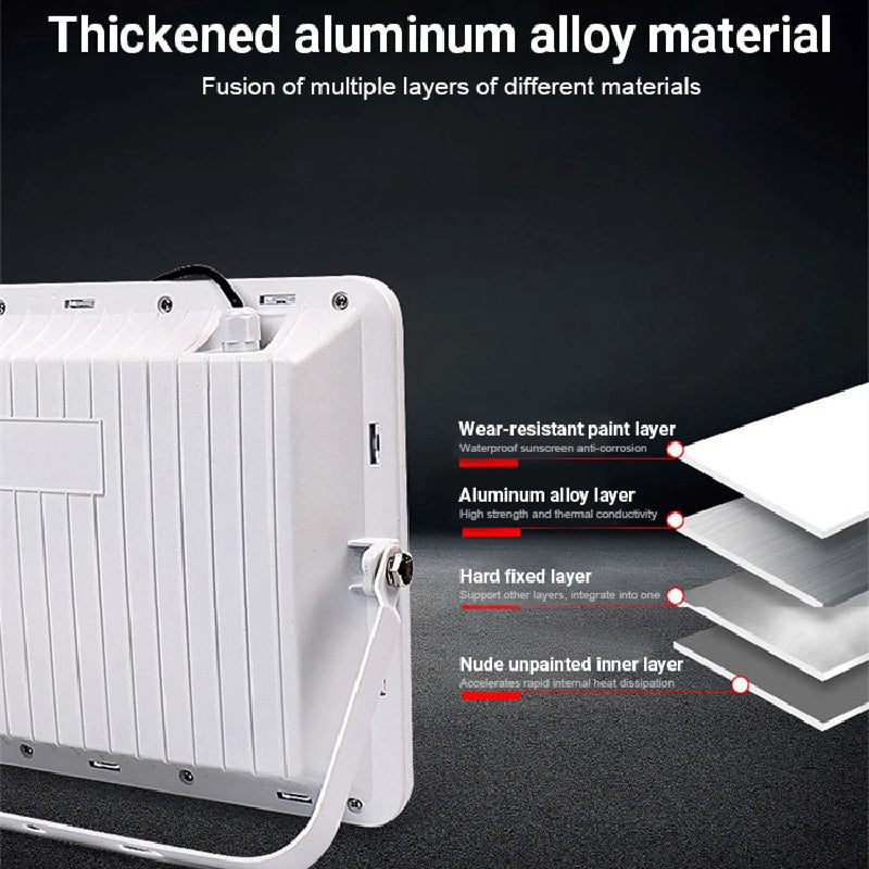 800W Outdoor Solar Spotlights 20000mah Aluminum Waterproof Super Bright Solar Street Flood Wall Light Exterior Solar Lights