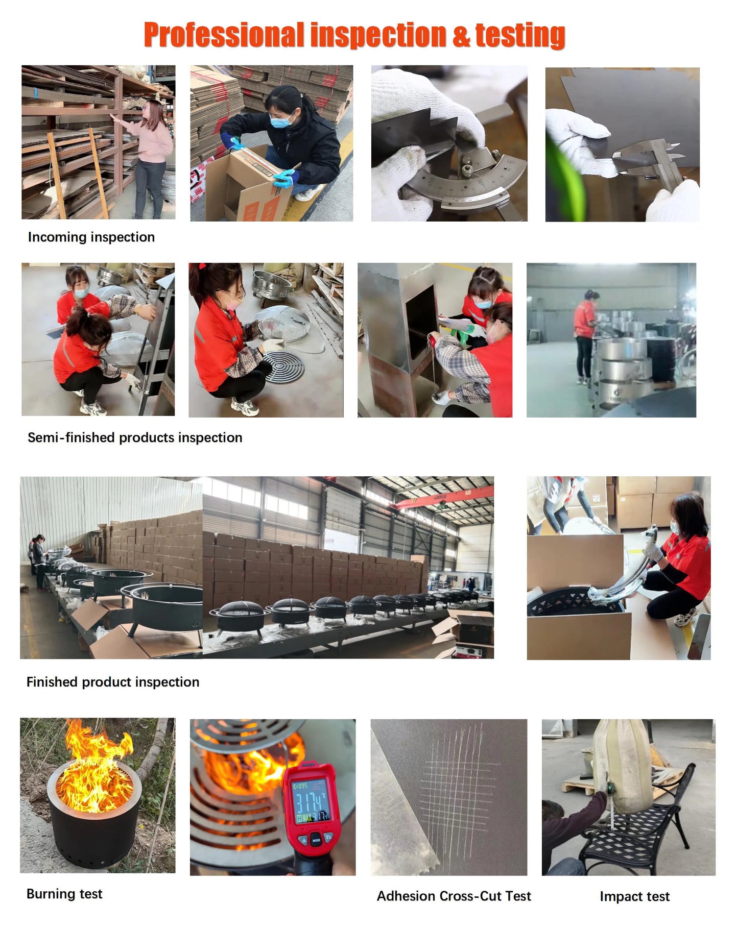 Multi Functions Camping Fire Pits Wood Burning Outdoor Heavy Duty Barbecue With Bbq Grill