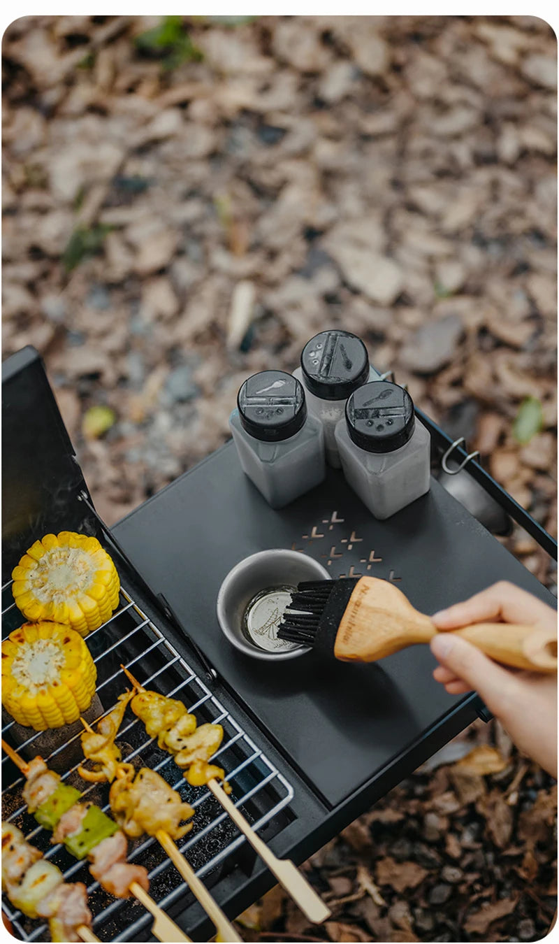 Naturehike Camping Portable Foldable Barbecue Grill Outdoor Mini Camping Grilling Rack 2-speed Adjustable Fire Mini BBQ Table