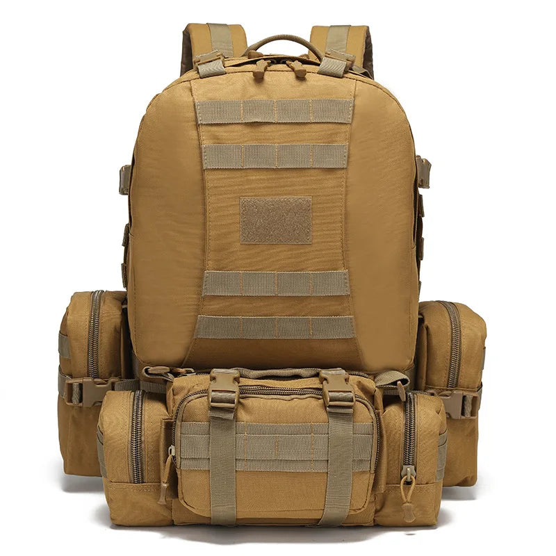 Tactical large capacity backpack camping Oxford cloth outdoor military camouflage mountaineering combination backpack
