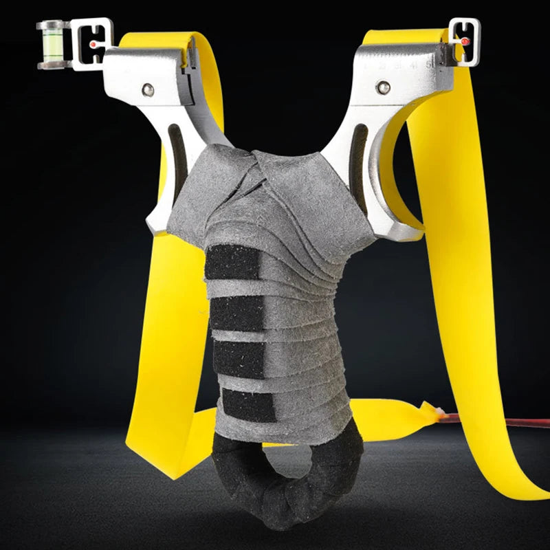 High Precision Shooting Sling Shot Stainless Steel Slingshot Powerful Sling Outdoor Flat Rubber Band Catapult Sports Accessories