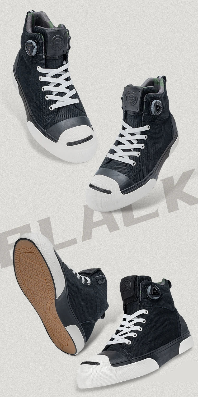 Star Field Knight Green Retro Motorcycle Riding Shoes Comfortable Breathable Hard Protection Wear-resistant Motocross Race Boots