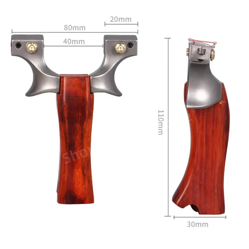 Outdoor Hunting Rubber Belt Shooting Stainless Steel Slingshot High-precision Catapult Sports Hunting Slingshot
