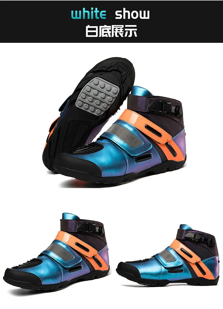 Motorcycle shoes Motorcycle riding shoes Male knight cross-country boots Racing short boots Motorcycle travel equipment