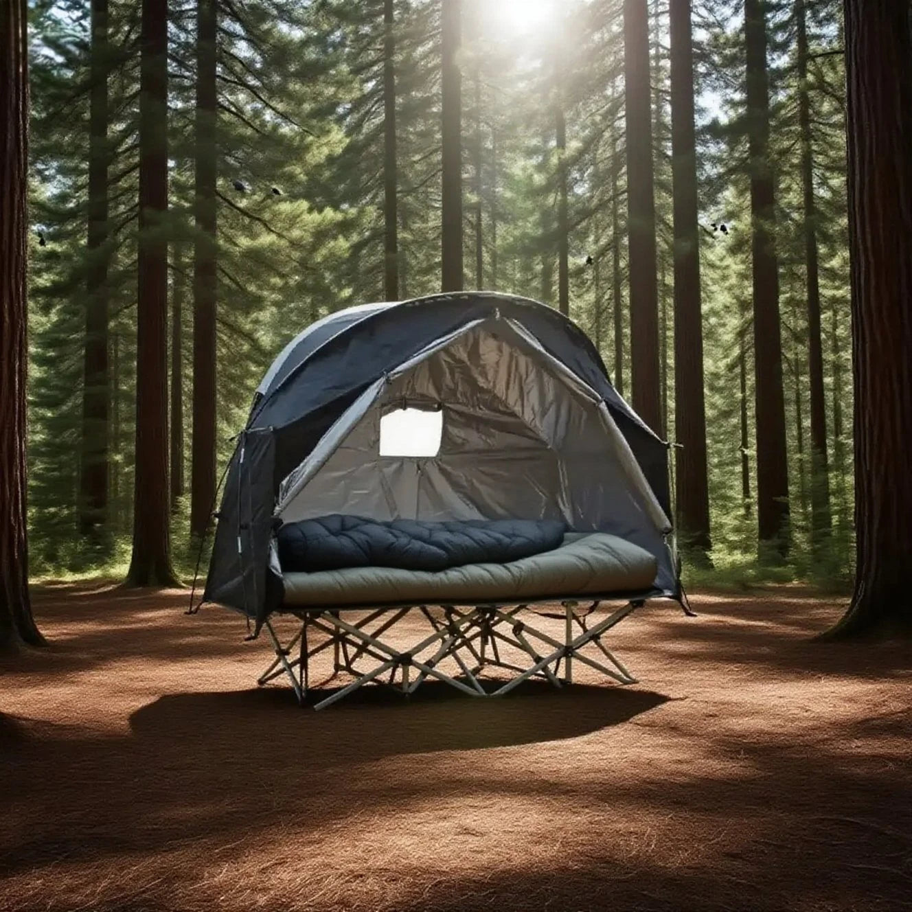 Breathable Mesh Tent for Backpacking - 1 Person All-Mesh Insect-Proof Camping Tent with Enhanced Airflow, Portable Sleep Shelter