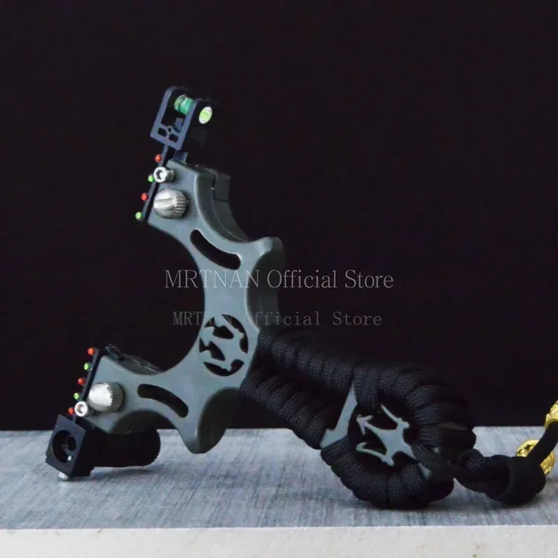 High-power Hunting Laser Resin Slingshot with Rubber Band Outdoor Sports Hunting Shooting Catapult