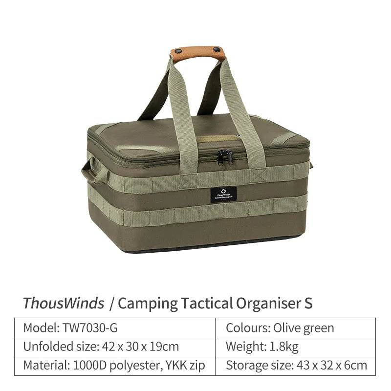 Thous Winds Outdoor Camping Storage Bag Meal Bag Large Storage Lamp Cookware Tableware Bag Picnic Travel Camp Bag Supplies
