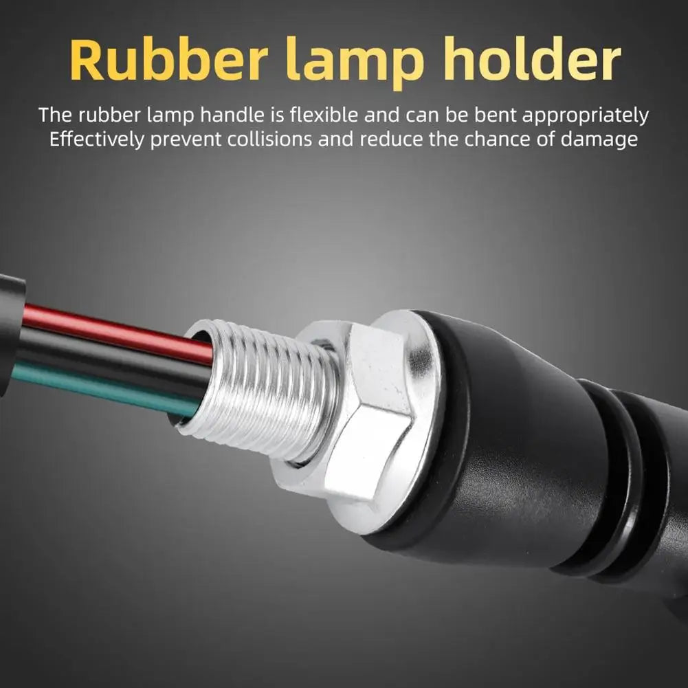 1pcs Motorcycle Solar Warning Light Car Rear Collision Flashing Prevention LED Tail Car LED Light Light Light Strobe Tail I0I1