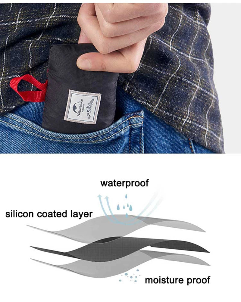 Naturehike Multifunction Ground Sheet Tent Mat Waterproof Picnic Mats Portable Beach Camping Tarp Footprint Awning NH17D050-B