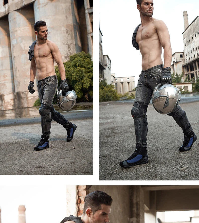 ARCX Motorcycle Boots Street Riding Shoes Anti-Slip Outdoor Trekking Hike Work Shoes for Men Breathable Non-slip Anti-fall