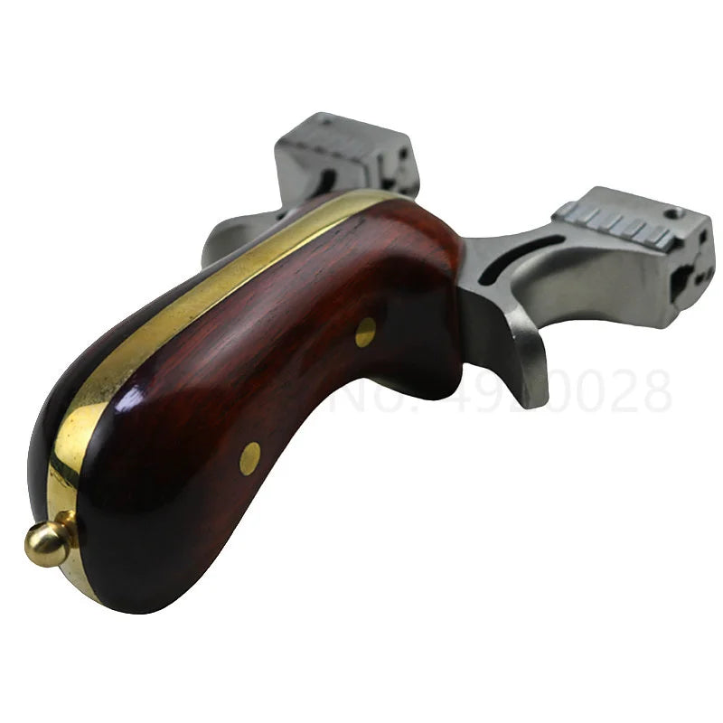 Adult Shooting Slingshot Outdoor Hunting Toy Stainless Steel Slingshot Traditional Rubber Band Hunting Catapult