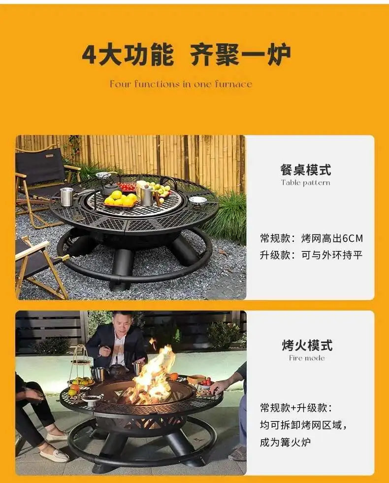 CX010AJ Modern High Quality Barbecue grill, household wood heater, patio, villa campfire, fireplace table, charcoal brazier