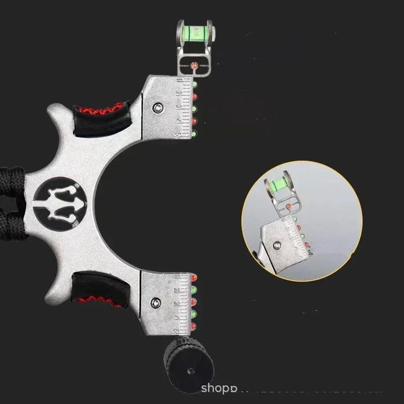High Quality Outdoor Hunting Shooting Alloy Slingshot with Quality Rubber Band Professional Shooting Game Catapult Tirachinas