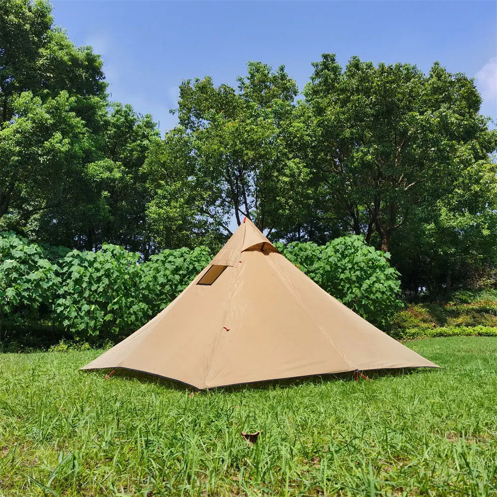 Outdoor 2 People Ultralight Mountain Gear with 2 Door Spire Tent Waterproof Camping tourist with Chimney Hole Hot Tent Camp