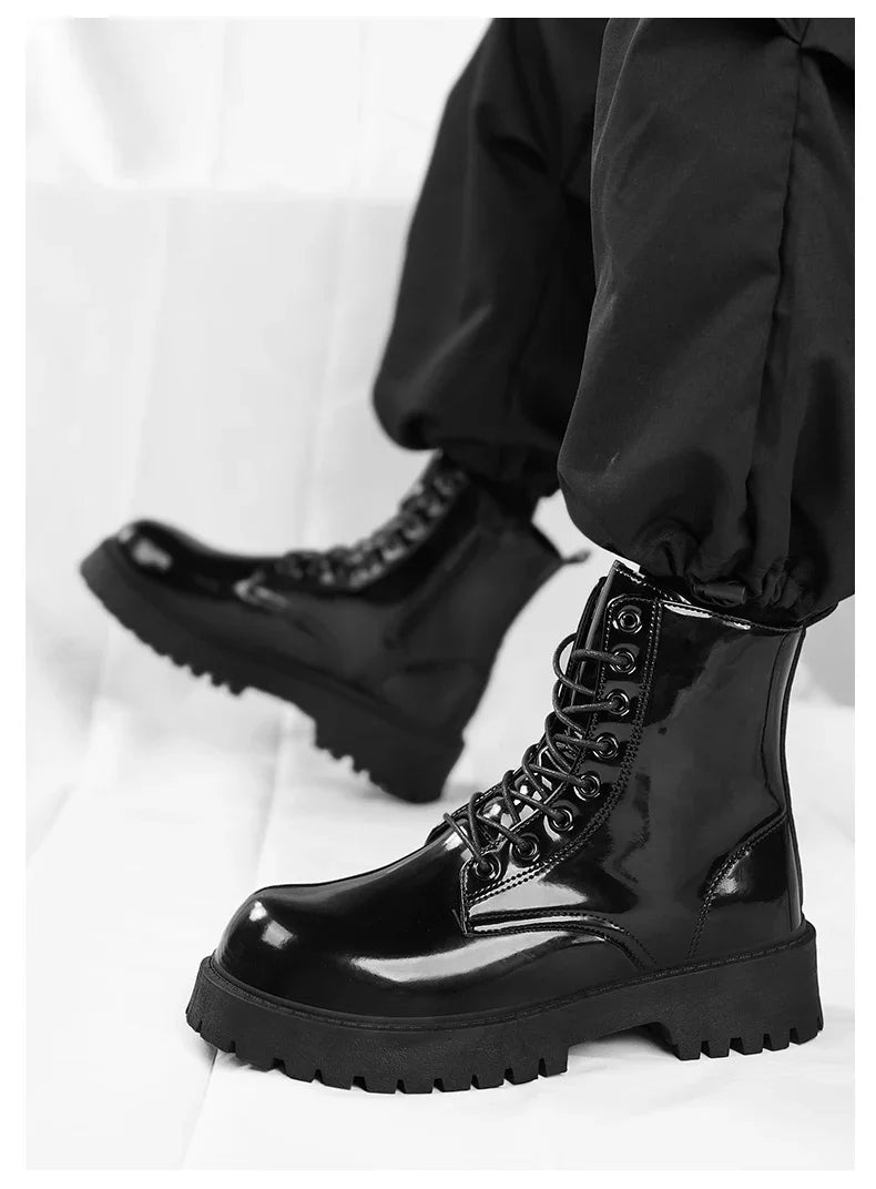 Boots Mens Shoes Casual Outdoor Platform Leather Walking Sports Fashion Luxury Designer Couple Unisex Women Ankle