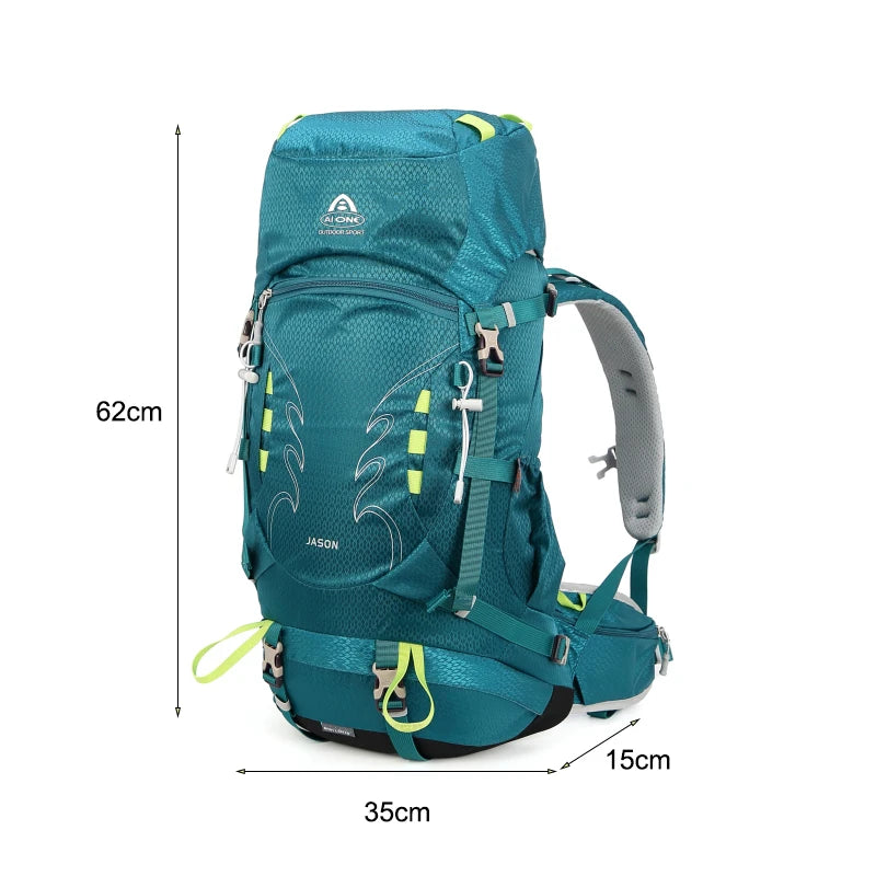 35+5L Expandable Hiking Backpack Lightweight Water-Resistant Trekking Bag with Breathable Back System Outdoor Camping, Travel