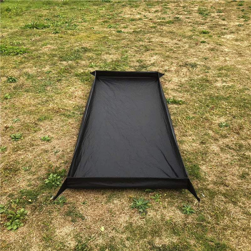 Waterproof Camping Ground Sheet 210D Oxford Bath Bathtub Shape Floor Mat Outdoor Ultralight Tent Mat Tarp Beach Picnic Mat