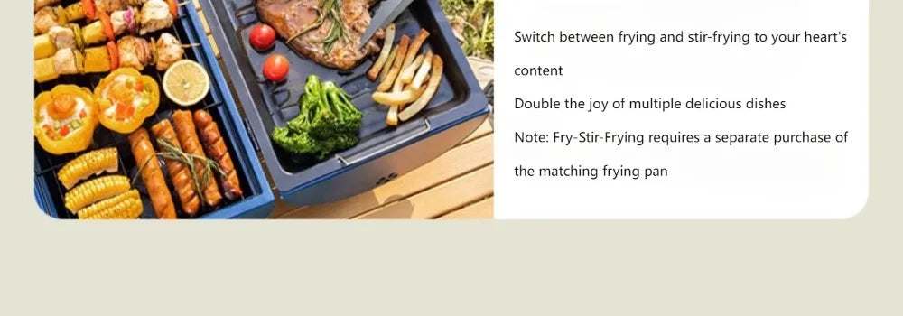 Small Folding Barbecue Grill Outdoor Portable Camping Charcoal Stove for Picnic Backyard Party