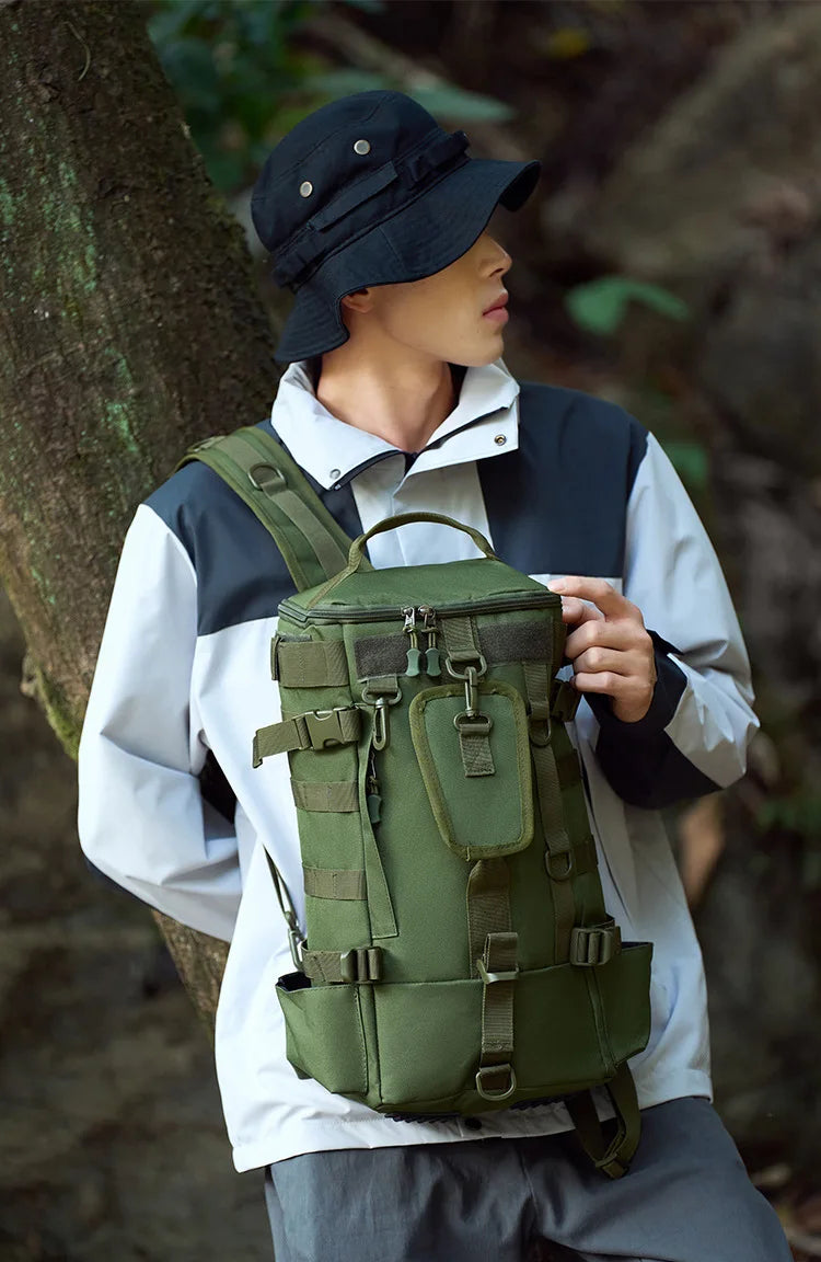 Waterproof Sports Climb Bag Multifunctional Backpack With Large Capacity For Men Fishing Equipment Gear Backpack Handbag