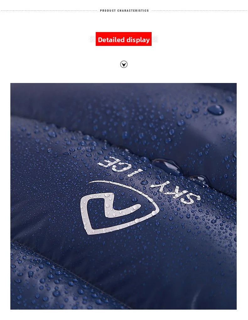 SKY ICEFeichan Mummy Down Sleeping Bag for Adults Outdoor Camping Winter Thickened Goose Down Cold-Proof Warm