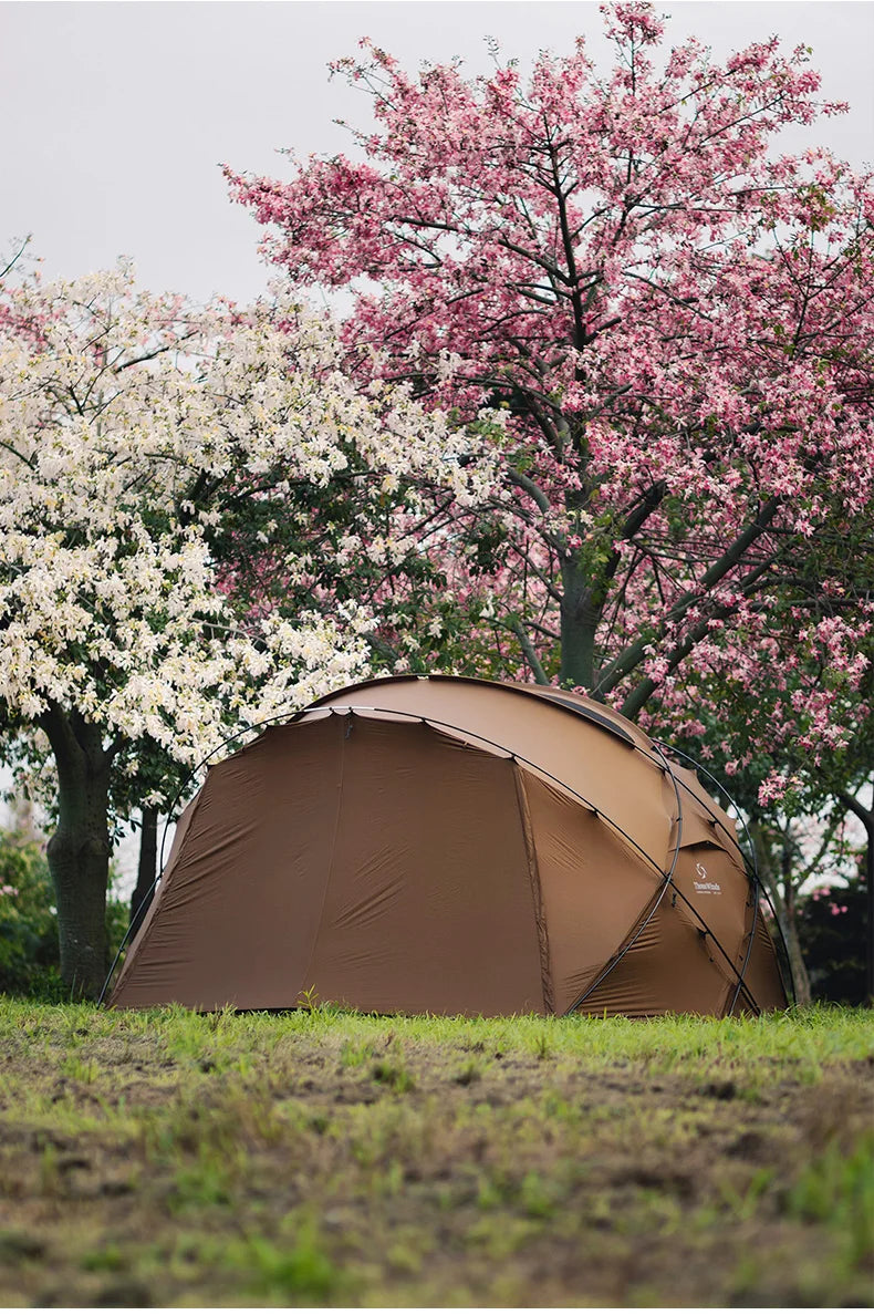 Thous Winds CNC 4-8 Person Family Camping Tent Outdoor Emotional Camp Tent 20D Ripstop Nylon Both Side Silicon Lightweight Tents