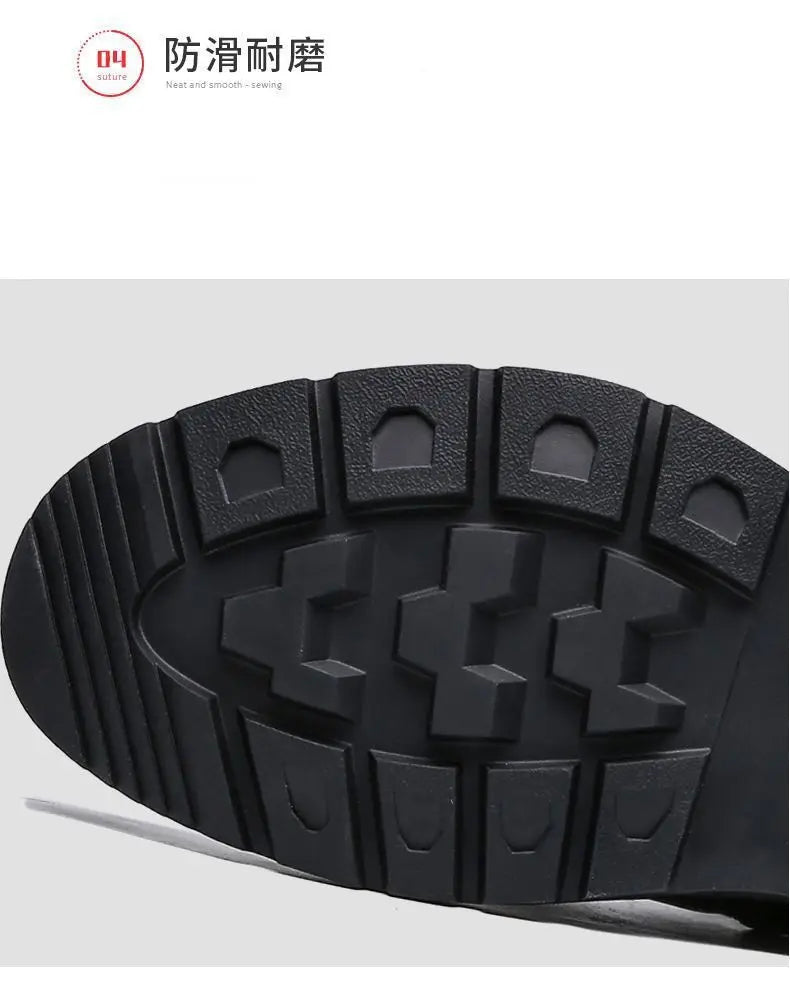 New Men Ankle Boots British Style High Top Men Shoes Motorcycle Leather Boots Zipper Retro Men's Boots Zapatillas Hombre