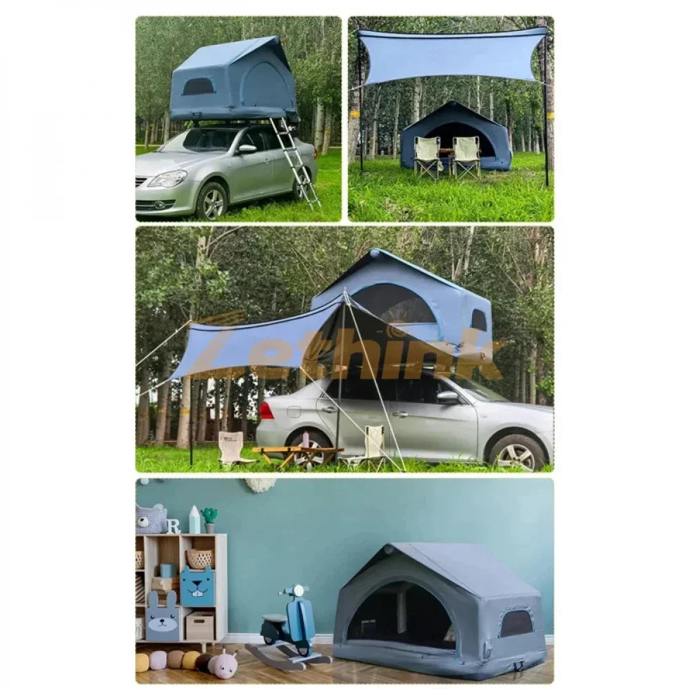 New Trend Shell Wing Inflatable Roof Top Tent Water Proof Large Internal Space Prevent Bumping Glamping Outdoor Tents