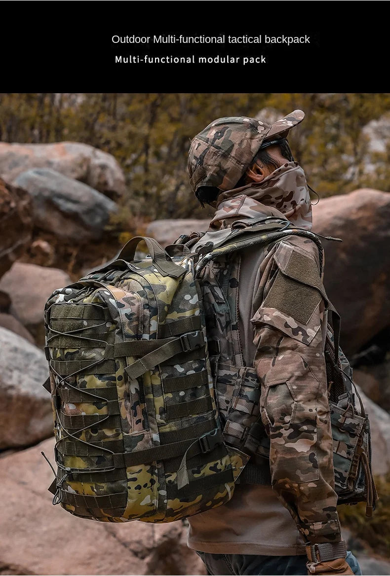 Tactical Camouflage Backpack Molle Hunting Backpacks Waterproof Camping Hiking Hunting Trekking Climbing Outdoor Bags Rucksack