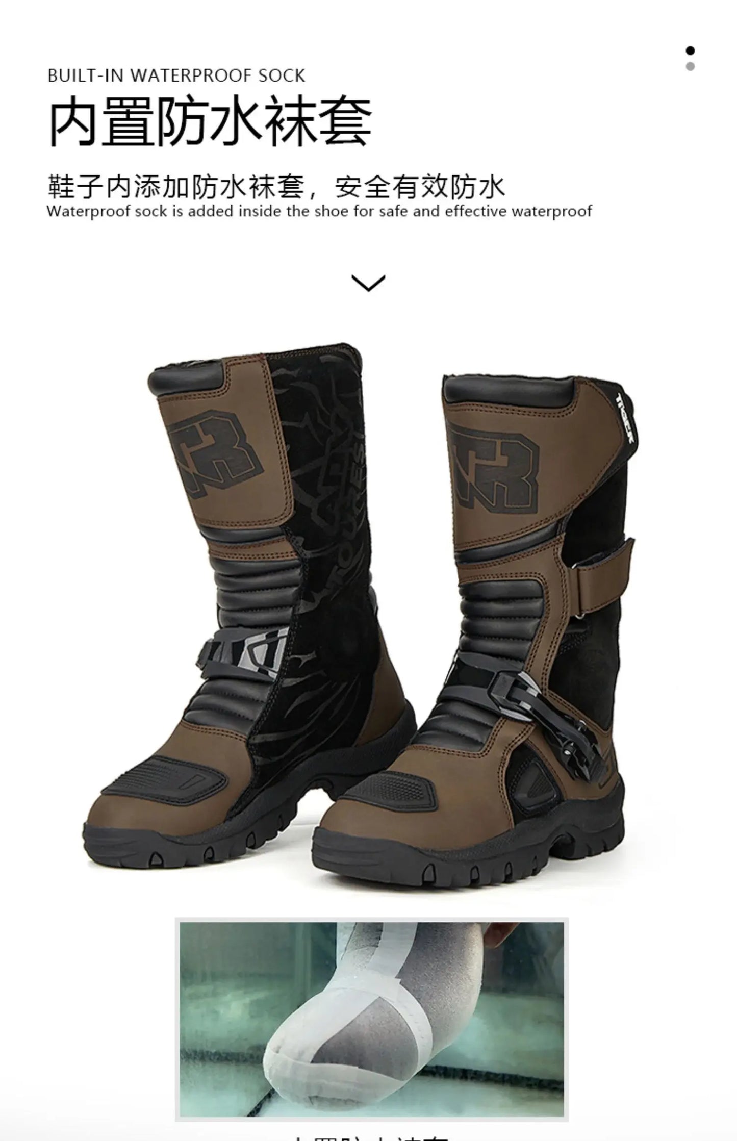 Knight Shoes Wear Resistant Highway Boots Deodorization Motorcycle Riding Shoes Cushioning  Off Road Racing Boots  Waterproof