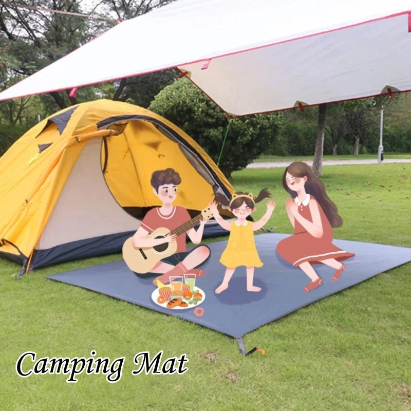 Waterproof Camping Tarp Multifunctional Tent Ground Sheet Ultralight Durable Beach Picnic Mat Multifunctional Canopy Shade Sail