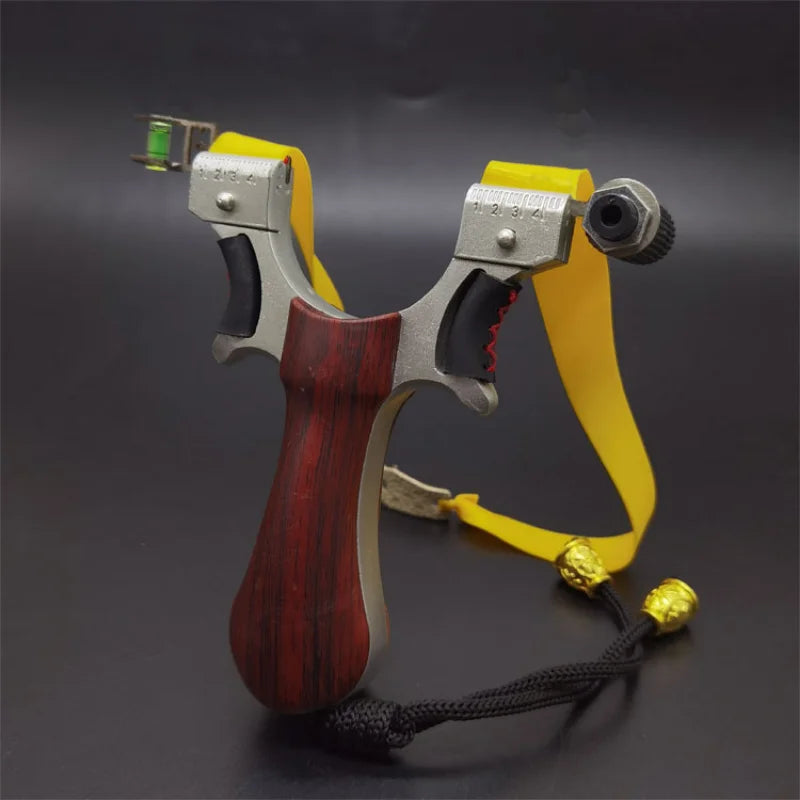 Laser Infrared Aiming Resin Slingshot Hunting Catapult with Flat Rubber Band Professional Outdoor Sports Game Catapult Sling Toy