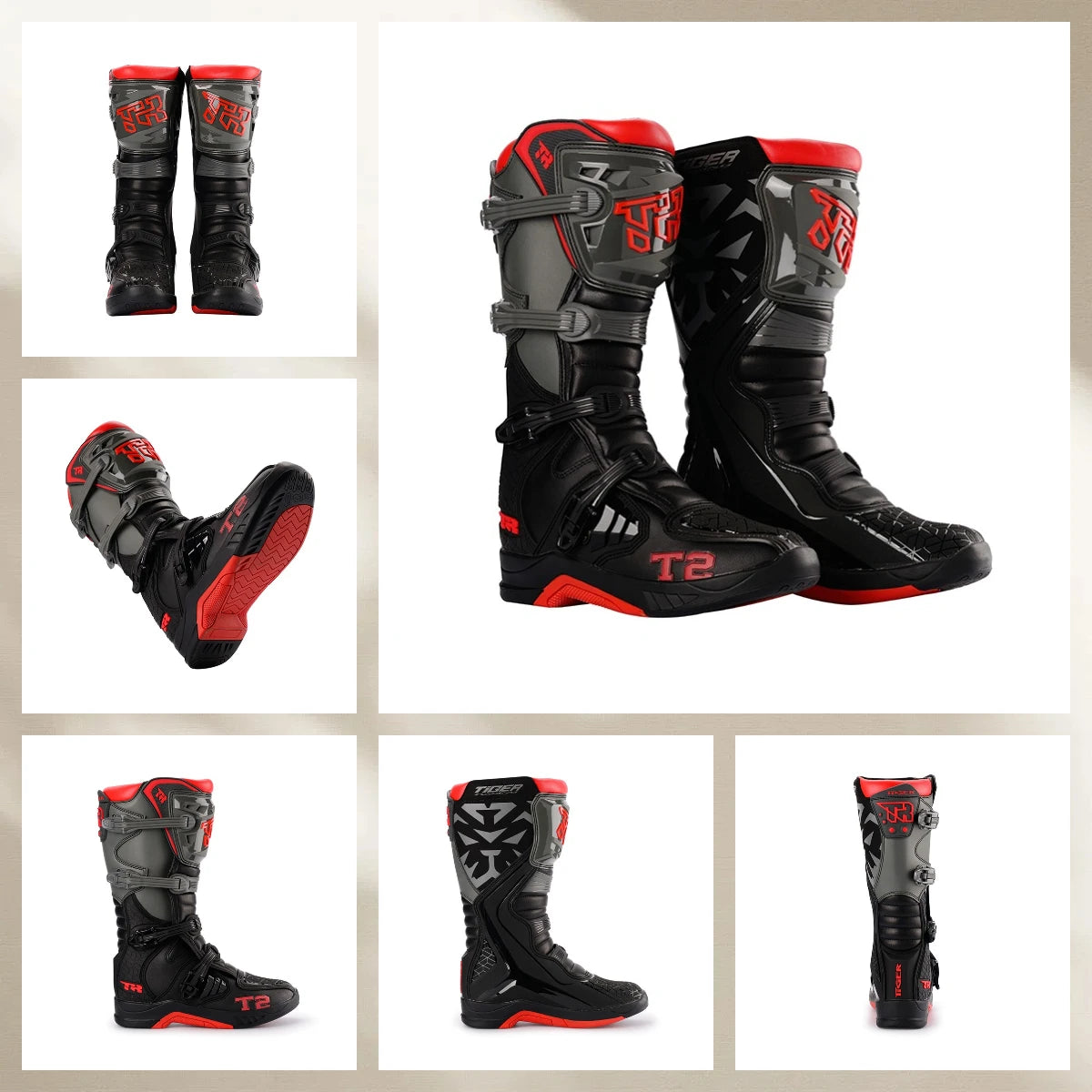 1pcs Motocross Enduro Professional Racing Boots Motorcycle Off-road Bottas Motorboat Shoes ATV MTB Motorcycle Long Racing Boots