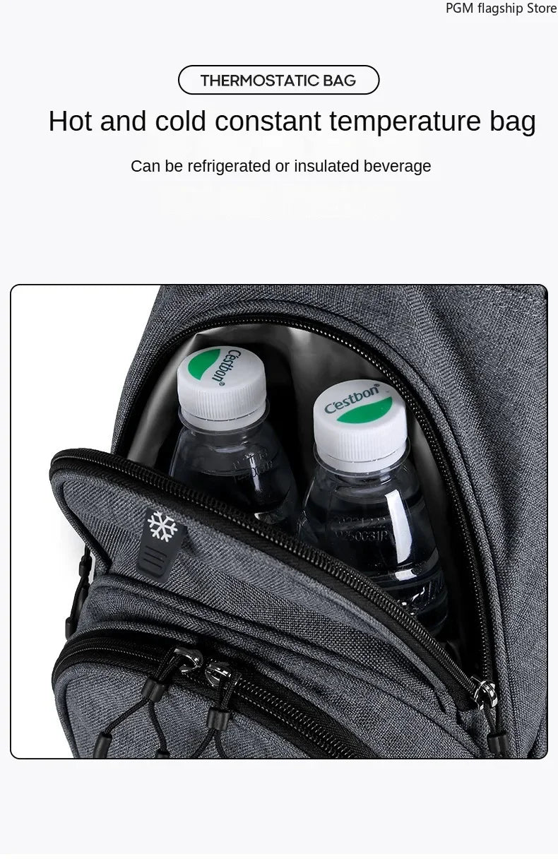 PGM Men's Golf Stand Bag, Stable Waterproof Stand Bag, Ultra-light Portable Golf Bag QB092