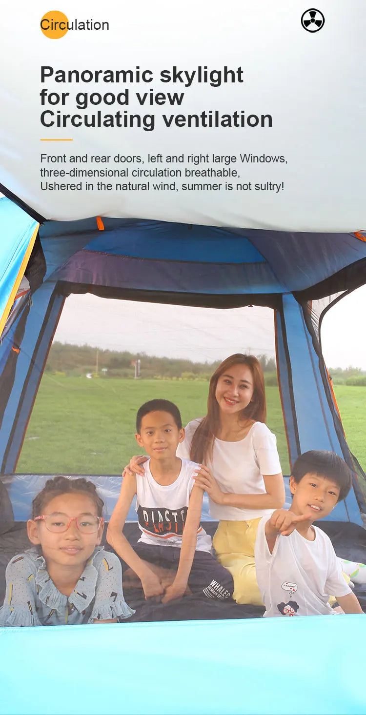 Factory Outlet New Pattern Custom Oem Easy One Touch Tents Outdoor Automatic Camping Tent Camptown Tent