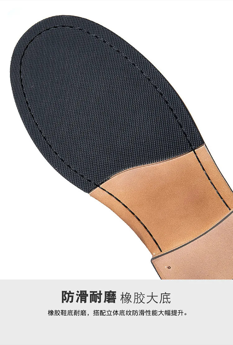 Retro Leather Men Motorcycle Boots High Top Motorbike Riding Boots Fashion Comfortable Ankle Boots Trekking Outdoor Shoes Brown