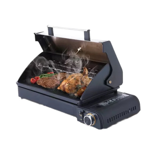 Outdoor Gas Cylinder Smokeless Barbecue Oven, Portable Canned Gas Bbq Grill, Turkish Meat Roasting Roaster Machine