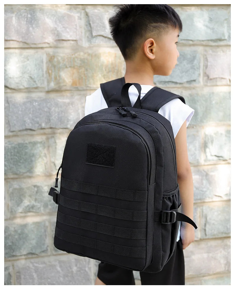 Children Tactical Backpack Small Student School Bag Kids Outdoor Hiking Travel Sports Backpack Summer Camp Camouflage Rucksack