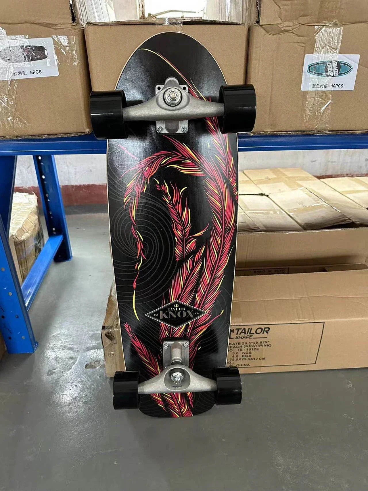 Surf Land Skateboard CX4 CX7 Maple Single Kick Carving Cruiser Skate Board Longboard Pumping Cool Side Sport Street Outdo