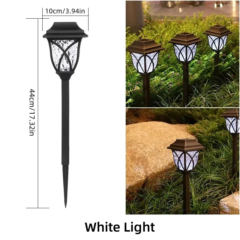 8 Pack Solar LED Courtyard Lamp Outdoor Waterproof Lawn Lights Solar Landscape Channel Light Corridor Garden Decoration Lighting