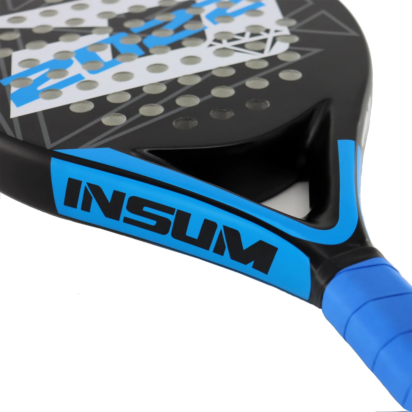 INSUM Padel Racket 2022 Carbon Fiber Soft EVA Surface High Balance Diamond Shape Sports Racket for Advanced Players Paddle