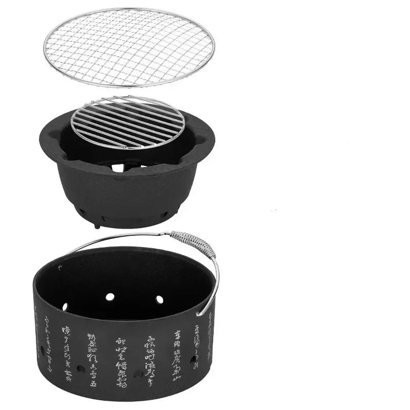 Japanese Barbecue Grill Mini Household Aluminium Alloy Charcoal Barbecue Stove Oven Accessories