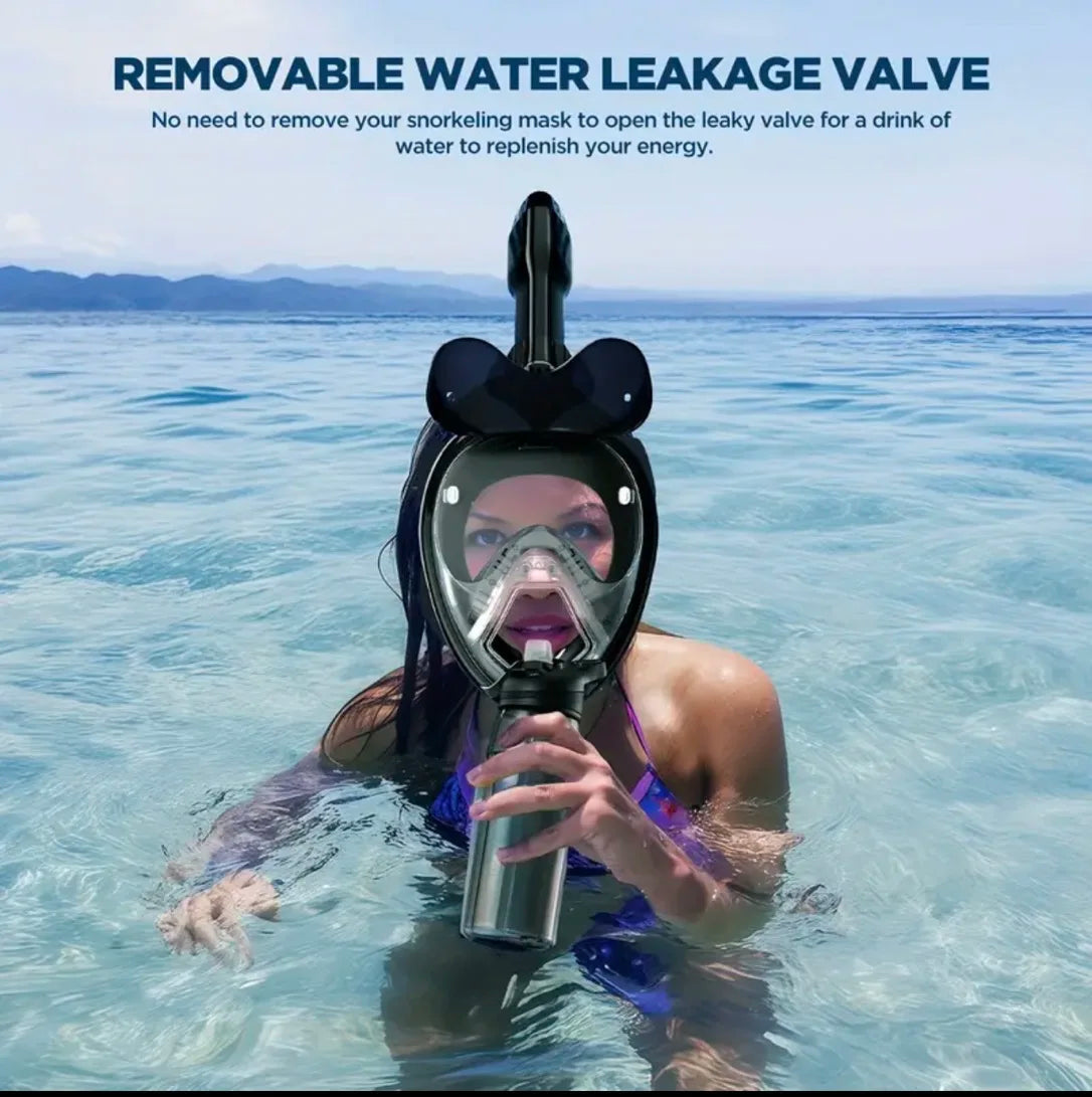 2025 New Professional Snorkeling Mask For Kids Adults High-definition Anti Fog Foldable Swimming Fully Dry Myopia Diving Goggles