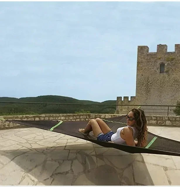 2025 Outdoor Camping Hanging Portable Bed Triangle Hammock Portable Multi Person Aerial Mat  travel Convenient Sleep Hammock bed