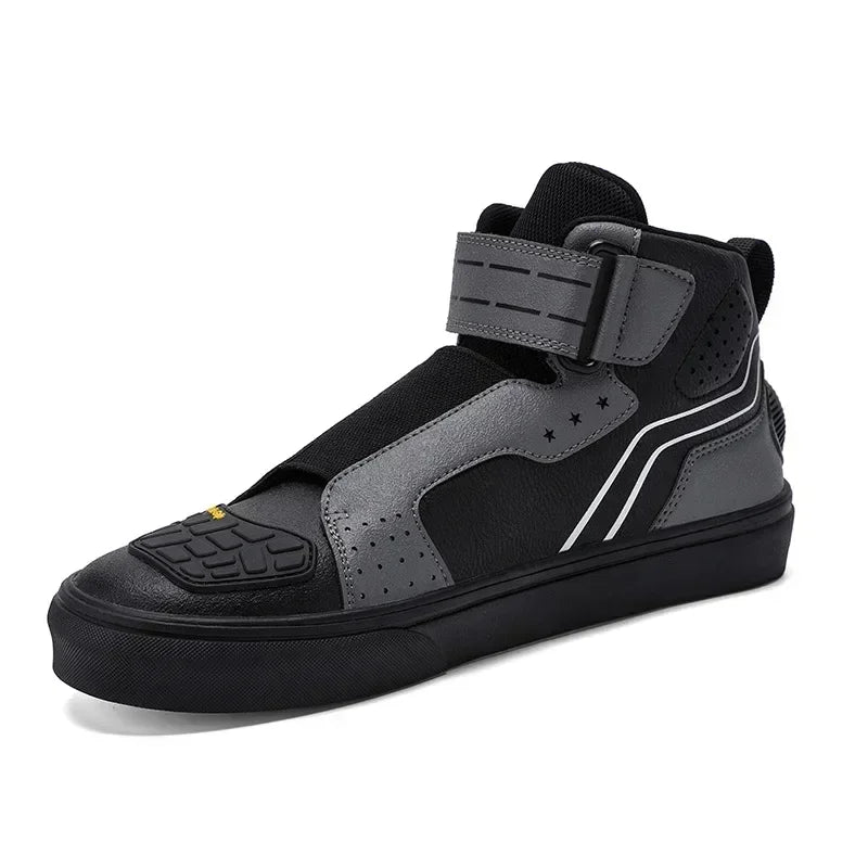 Motorcycle Riding Shoes Men Casual Style Anti-slip Moto Equipment Breathable Durable Comfortable Reflective Off-road Motorbike