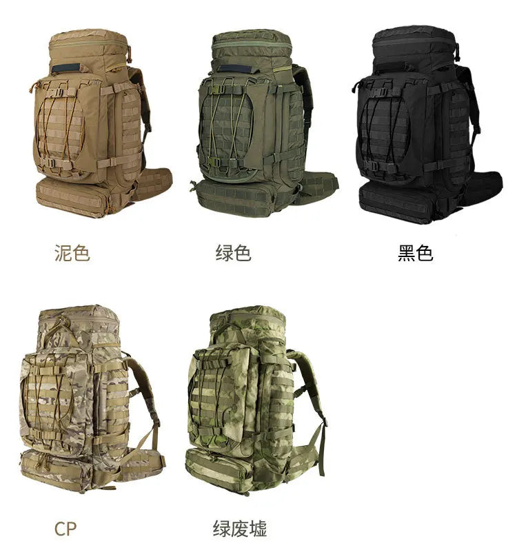 90L Outdoor Camping Tactical Backpacking Large Capacity Backpack MOLLE Multifunctional Outdoor Backpack